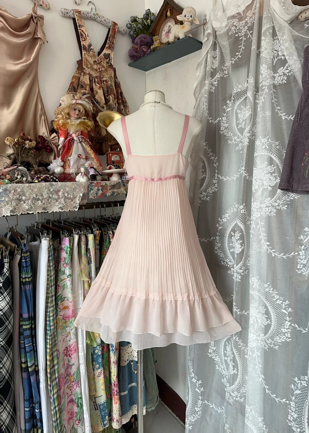 A Line Pink Birthday Outfit Short Evening Dress Vintage Short Party Dress Homecoming Dress - Fashionpara