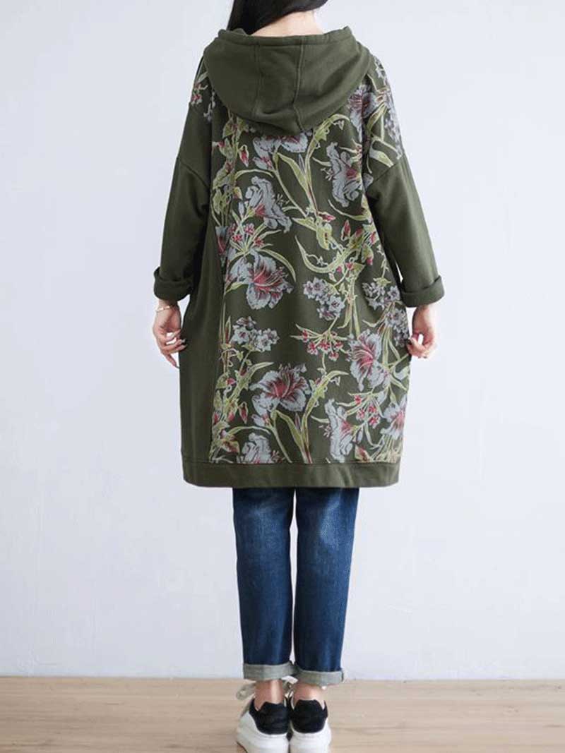 Take My Heart Hooded Sweater Midi Dress - Fashionpara