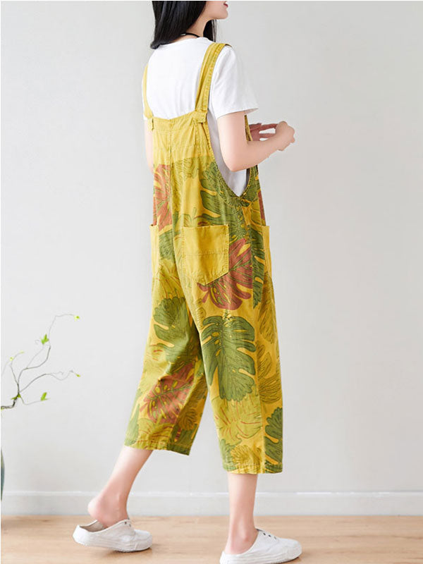 Tropical Jungle Overall Dungarees - Fashionpara