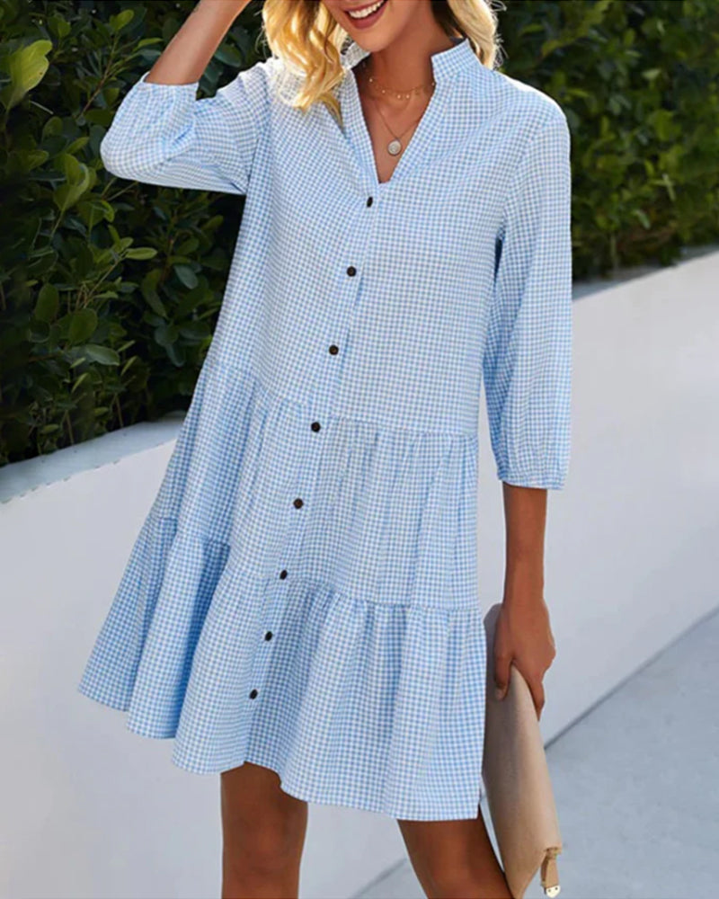 Bellaâ„?- Summer Plaid Dress