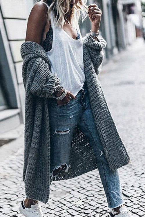 Mislish Women’s Loose Knit Cardigan for Effortless Style