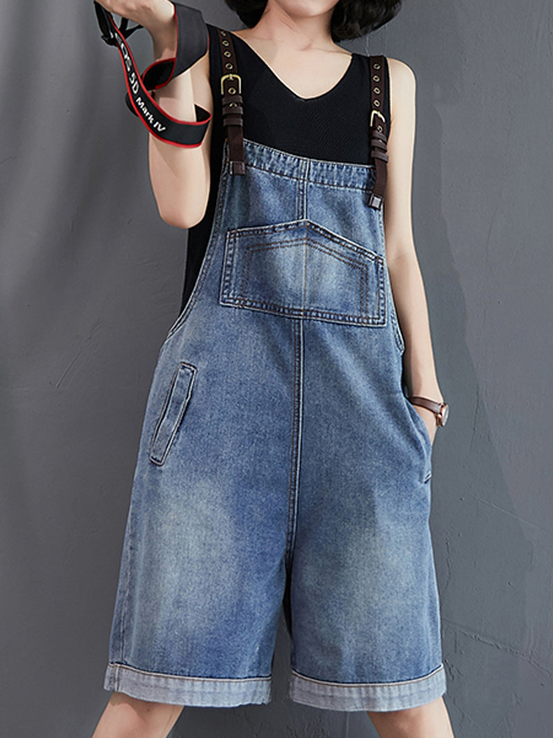 Like A Wind Short Overall Dungaree - Fashionpara