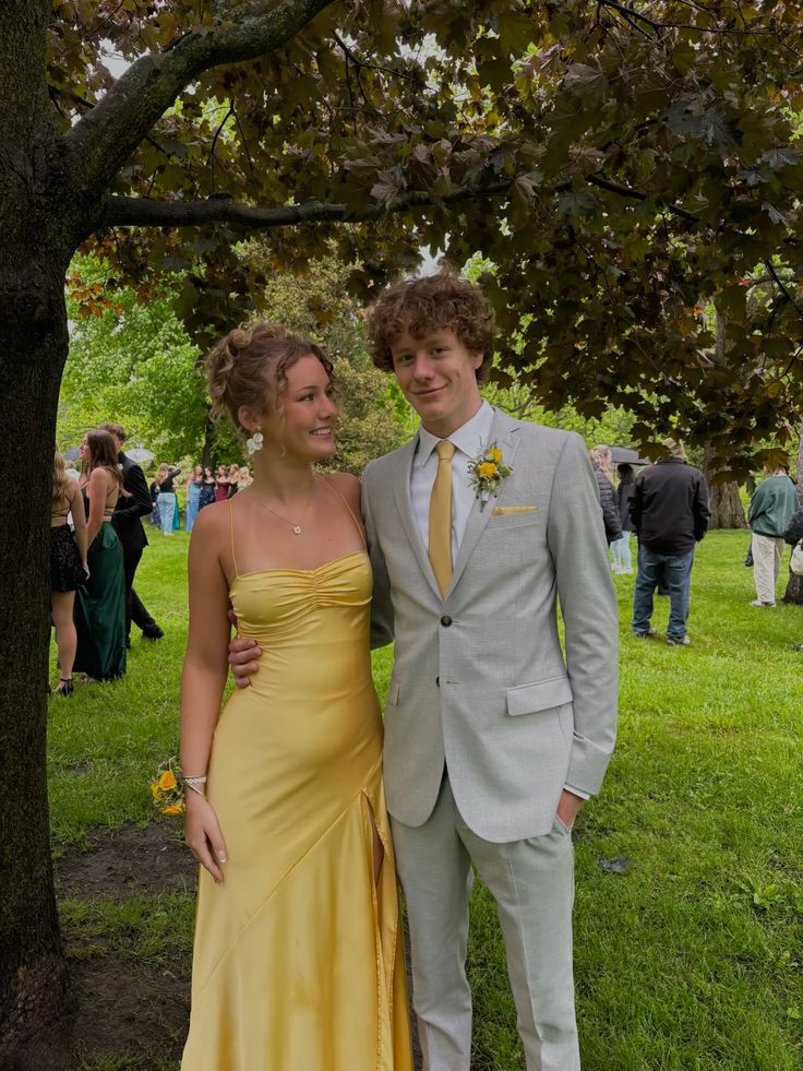 Yellow Party Dress Long Evening Dress Vintage Prom Dress - Fashionpara