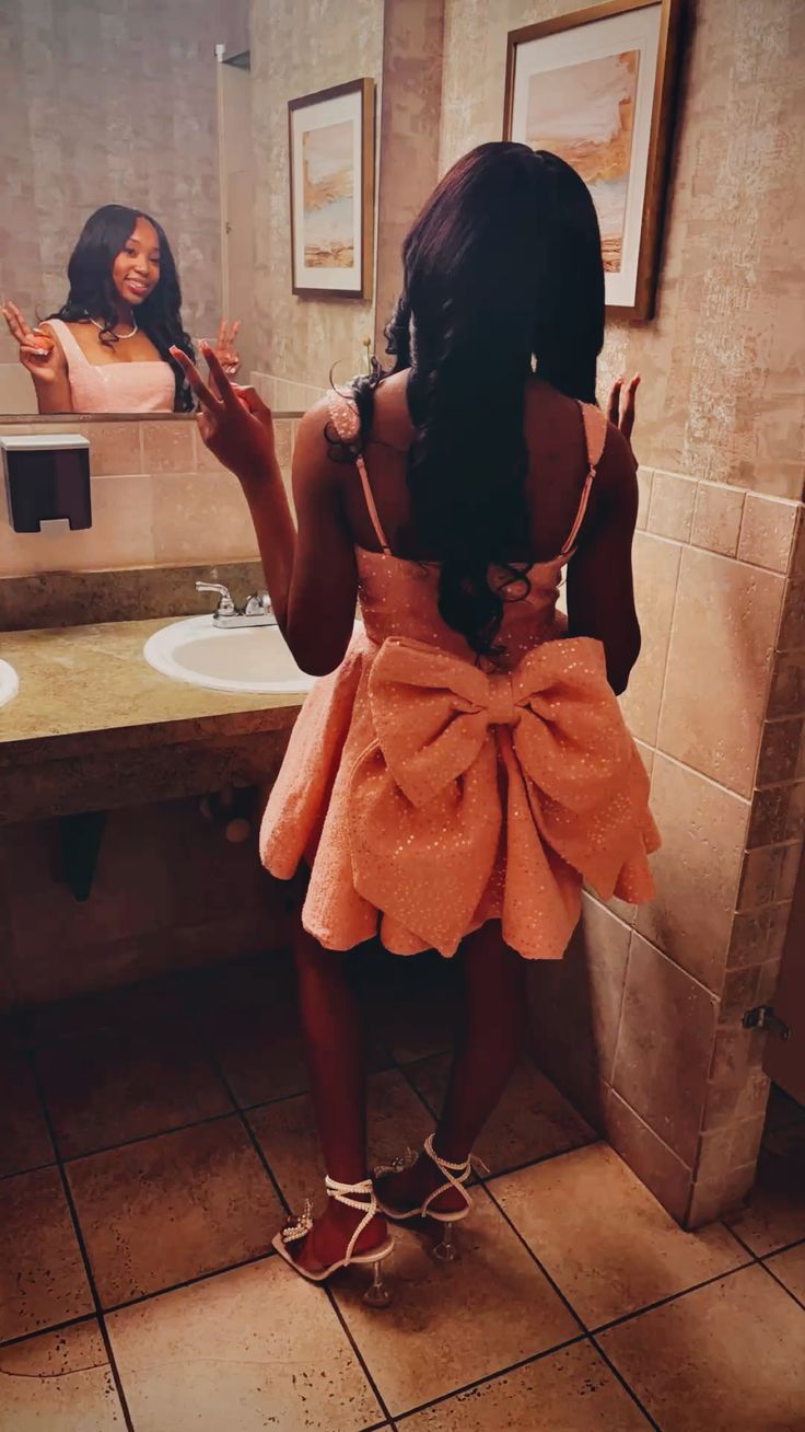 Pink Sequin Homecoming Dress Short Evening Dress Cocktail Dresses Short Party Dress - Fashionpara