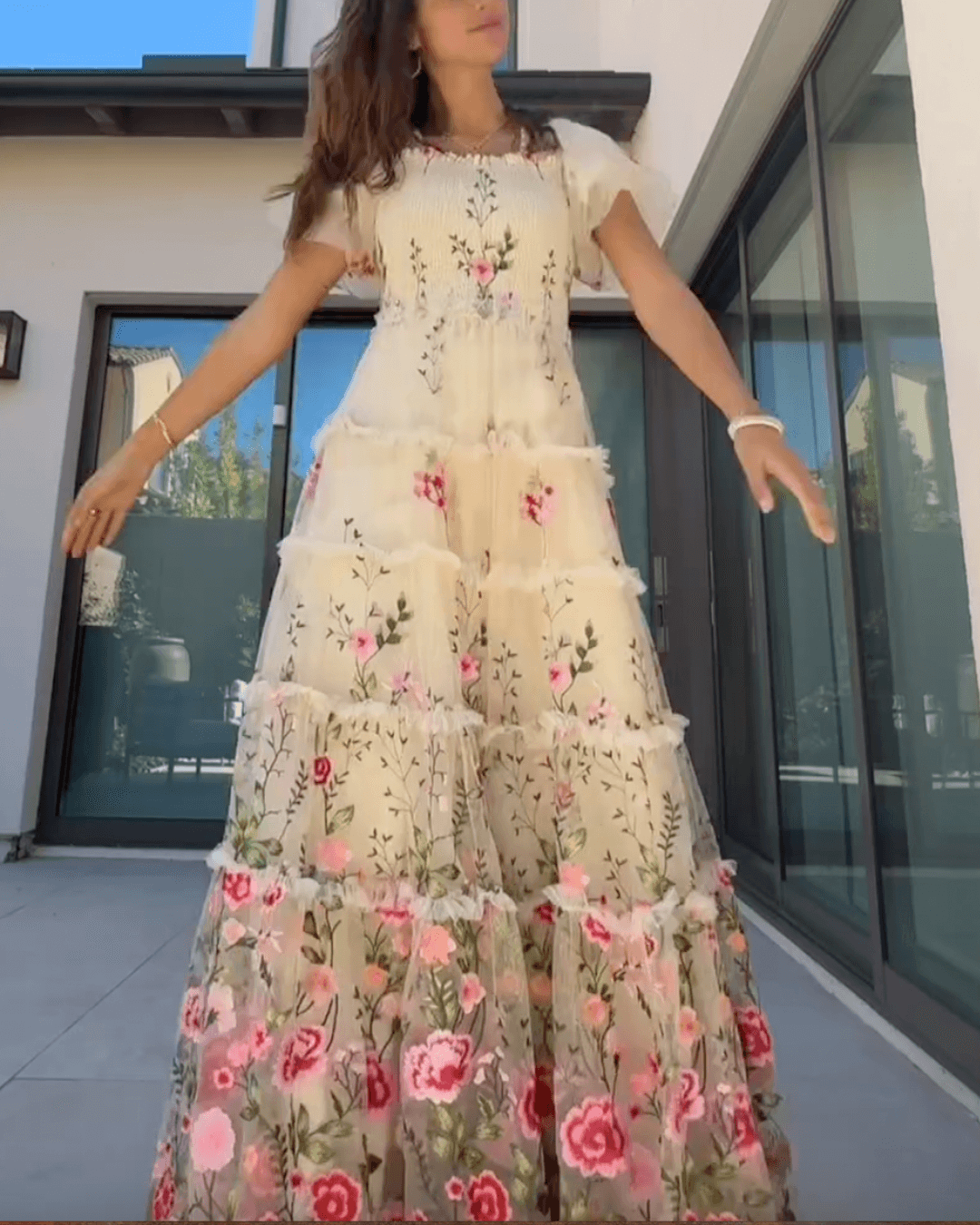 Floral Printed Dress - Fashionpara