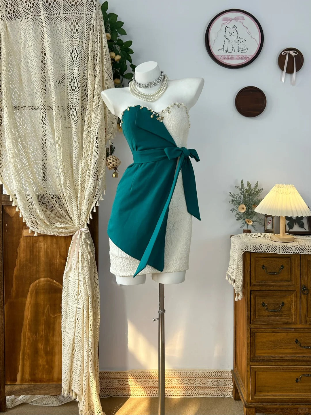 Short Vintage Evening Dress Elegant Sleeveless Short Prom Party Dress - Fashionpara