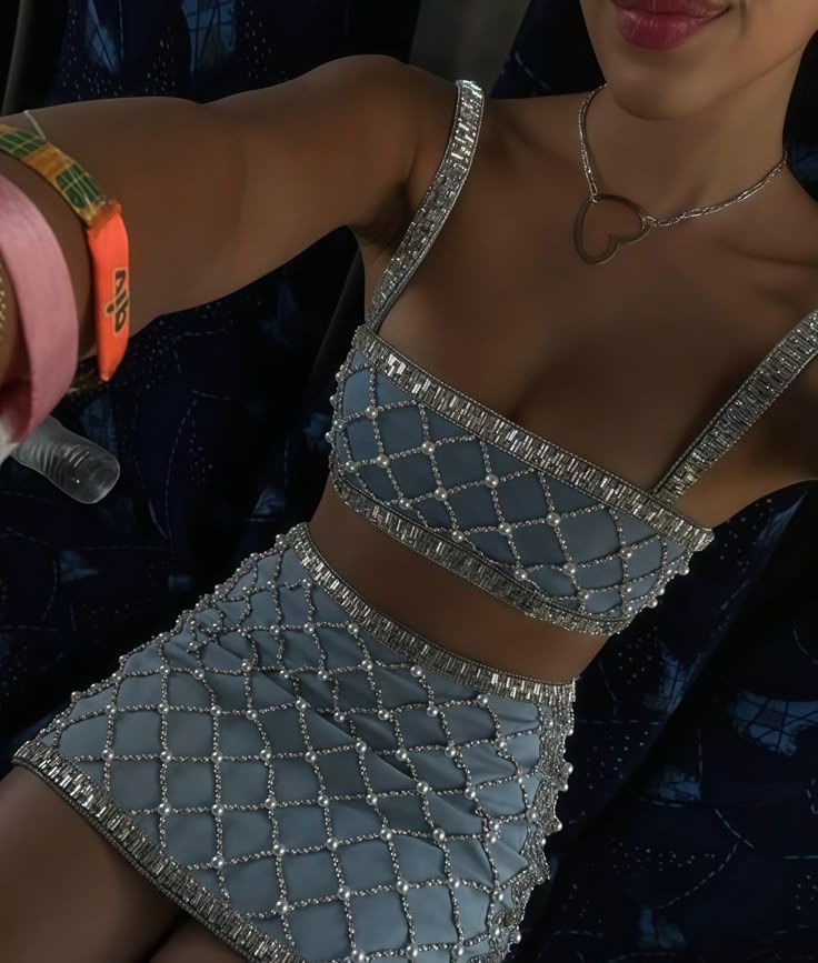 Sexy Beaded Homecoming Dresses, Two Pieces Party Dress - Fashionpara