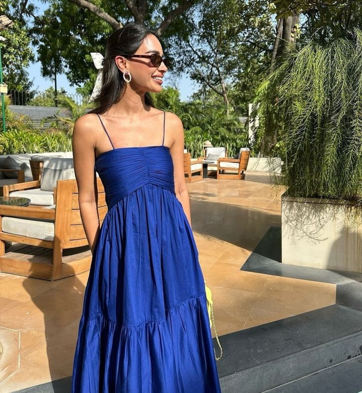 A Line Royal Blue Simple Formal Dress New Arrive Party Dress Evening Dress - Fashionpara