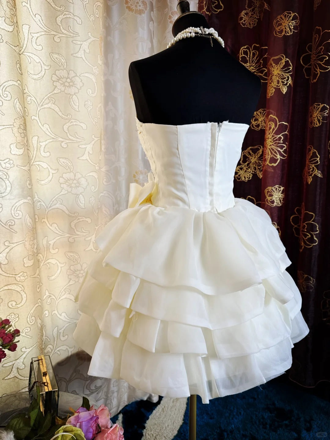 A Line Birthday Outfit Short Evening Dress Short Party Dress Vintage Homecoming Dress - Fashionpara