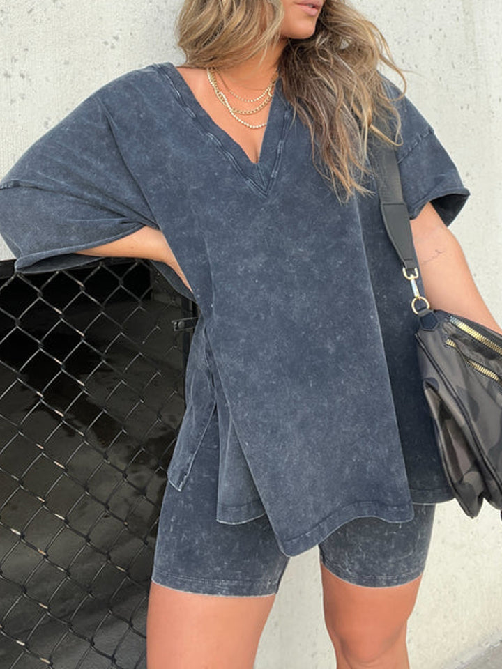 WOMEN'S SUMMER WASHED SET - Fashionpara