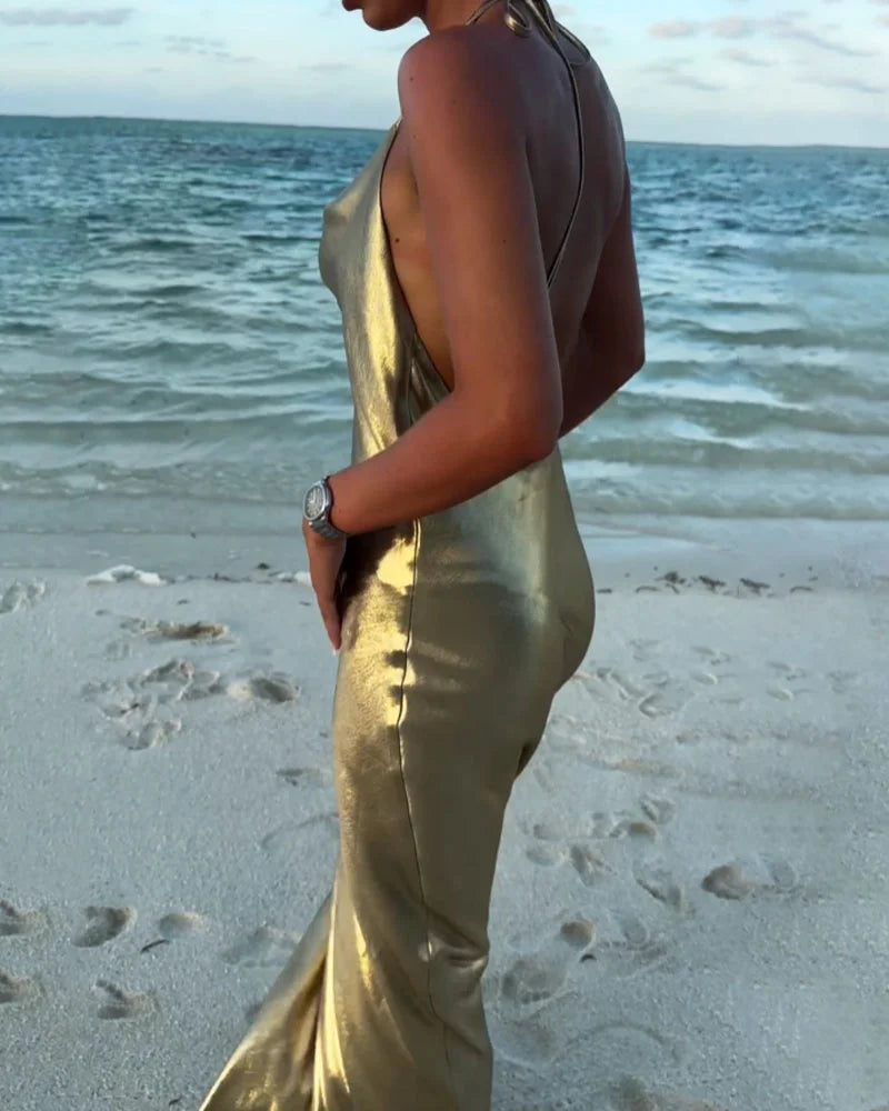 Sexy Backless Holiday Party Dress - Fashionpara