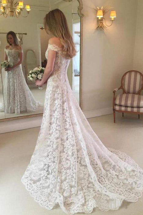 Graceful Boho Chic Lace Mermaid Wedding Dress