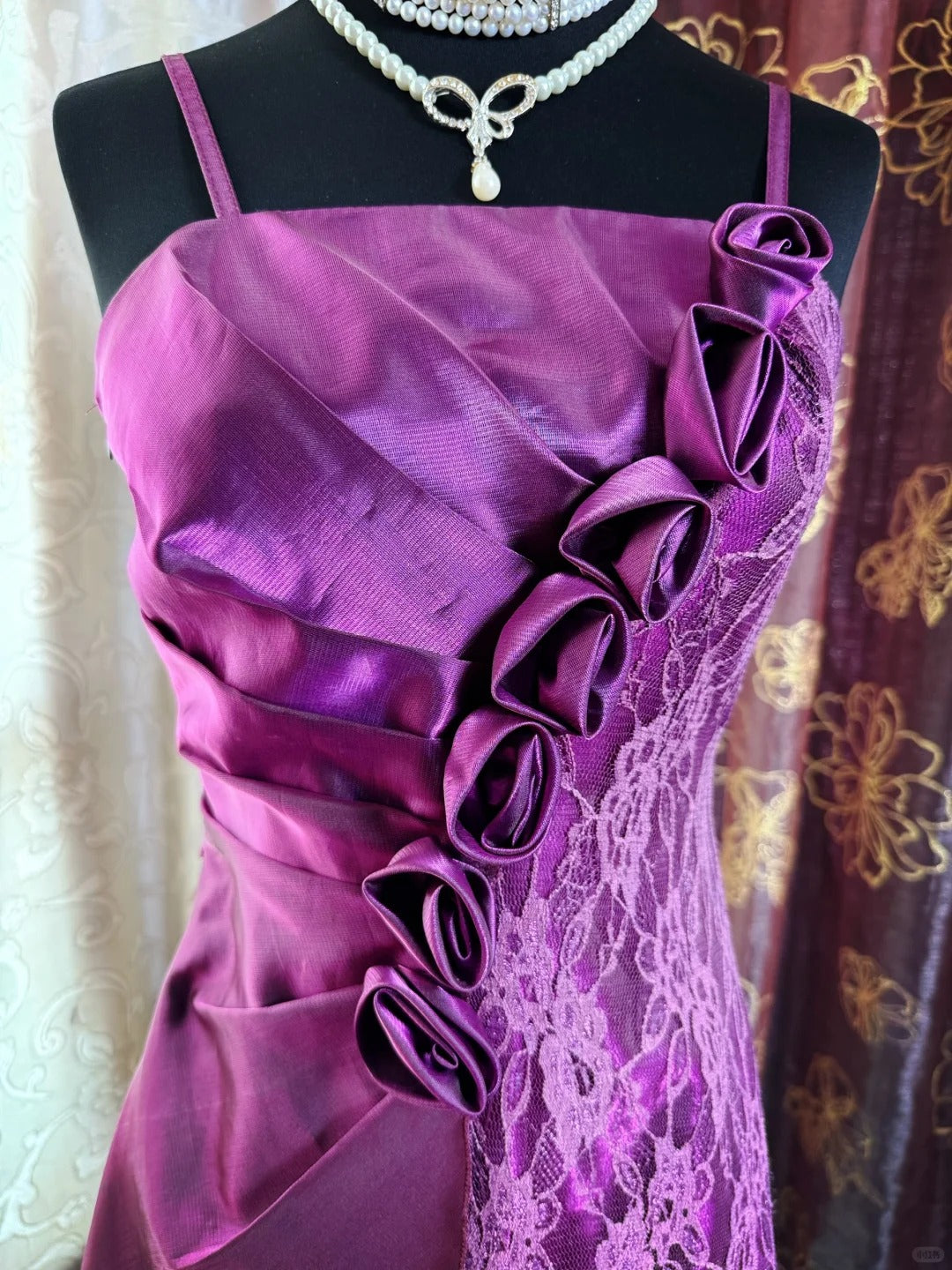 Purple Birthday Outfit Short Evening Dress Short Party Dress Vintage Homecoming Dress - Fashionpara