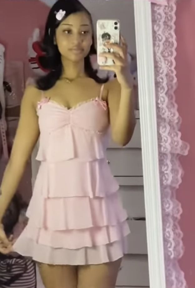 Pink Chiffon Birthday Outfit Short Evening Dress Cocktail Dresses Short Party Dress - Fashionpara