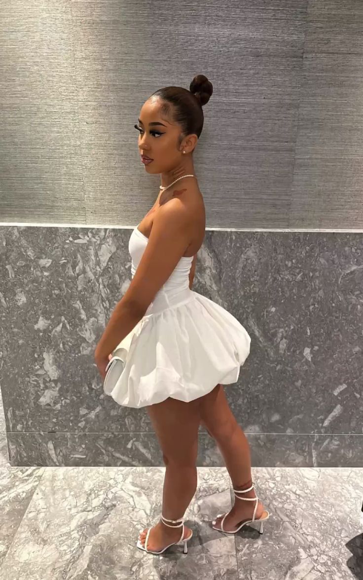A Line White Homecoming Dress Short Evening Dress Cocktail Dresses Short Party Dress - Fashionpara