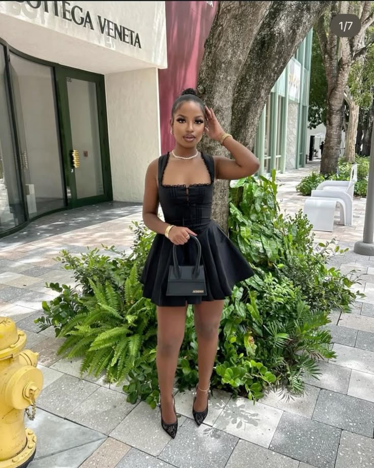 Black A Line Birthday Outfit Short Evening Dress Short Party Dress Cocktail Dresses Homecoming Dress - Fashionpara