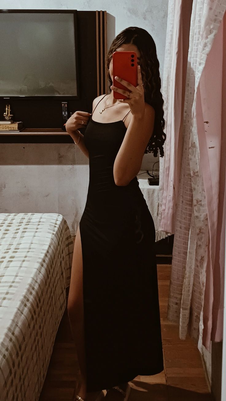 Black Simple Formal Dress New Arrive Party Dress Evening Dress - Fashionpara