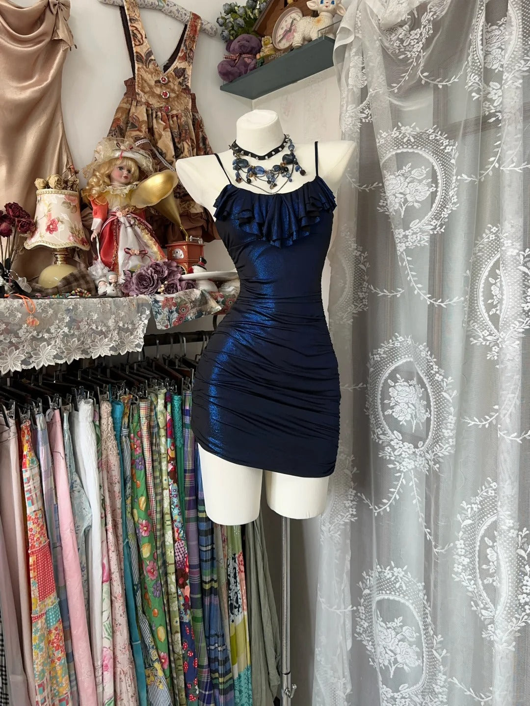 Navy Sheath Birthday Outfit Short Evening Dress Short Party Dress Cocktail Dresses Homecoming Dress - Fashionpara
