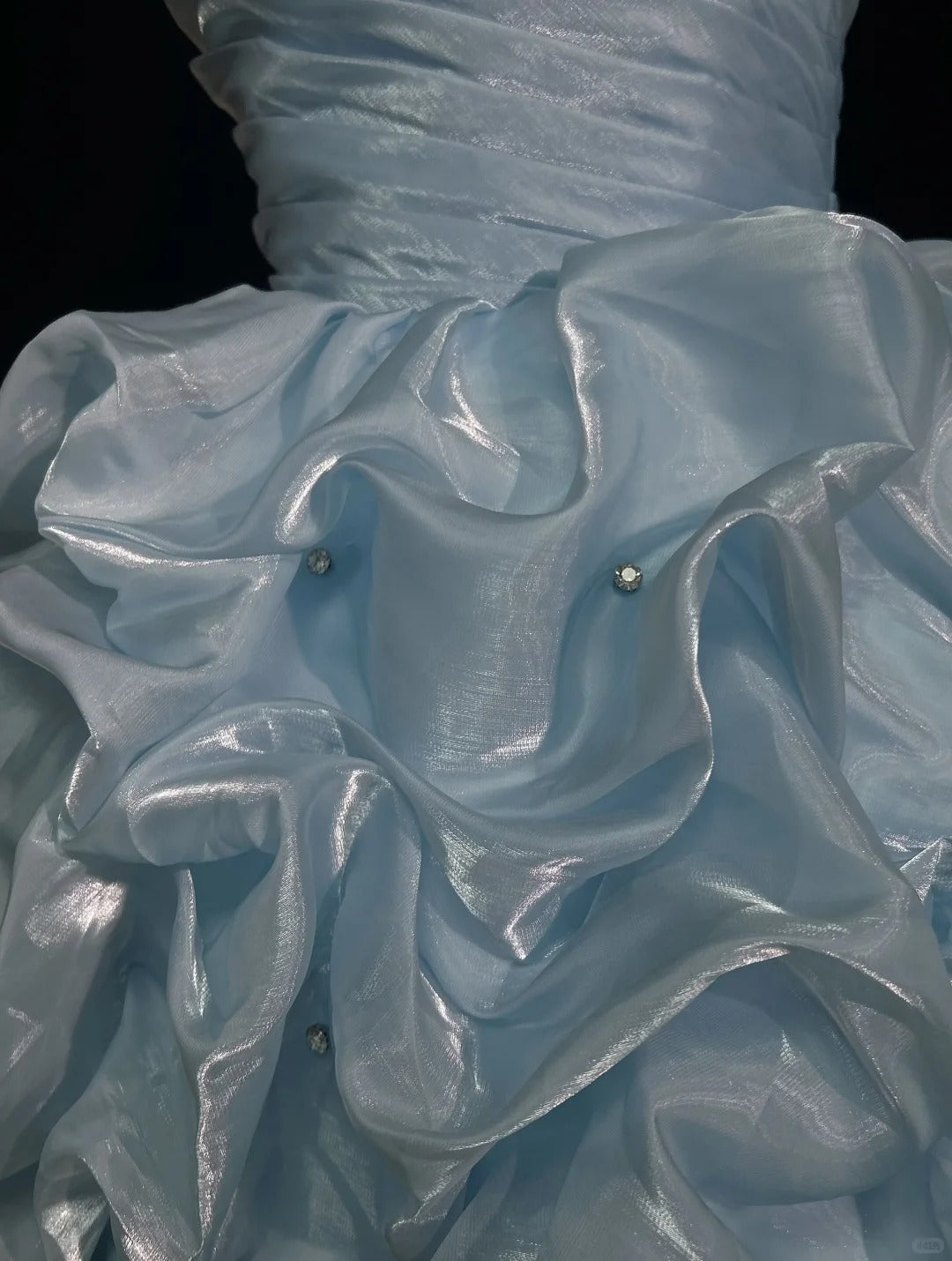 A Line Sky Blue Birthday Outfit Short Evening Dress Short Party Dress Vintage Homecoming Dress - Fashionpara