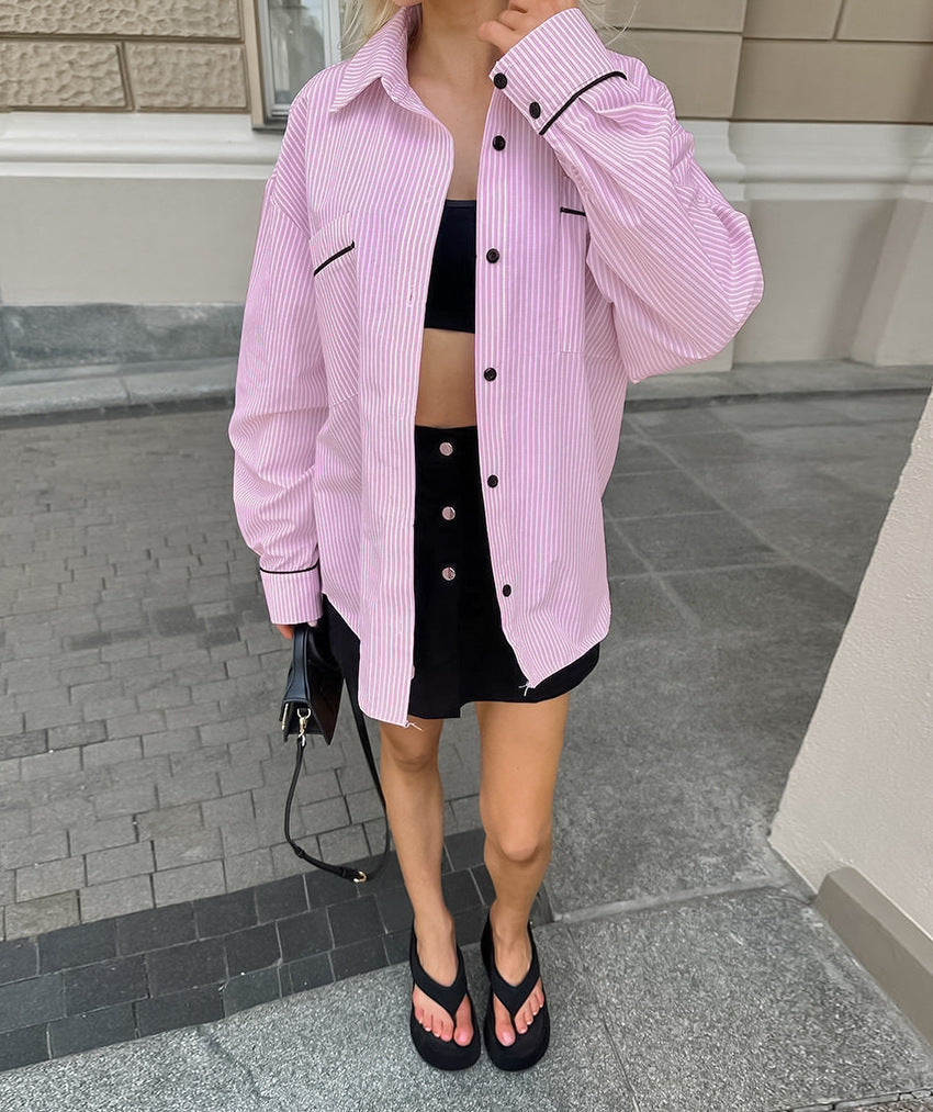 Casual Slay Shirt - Pink