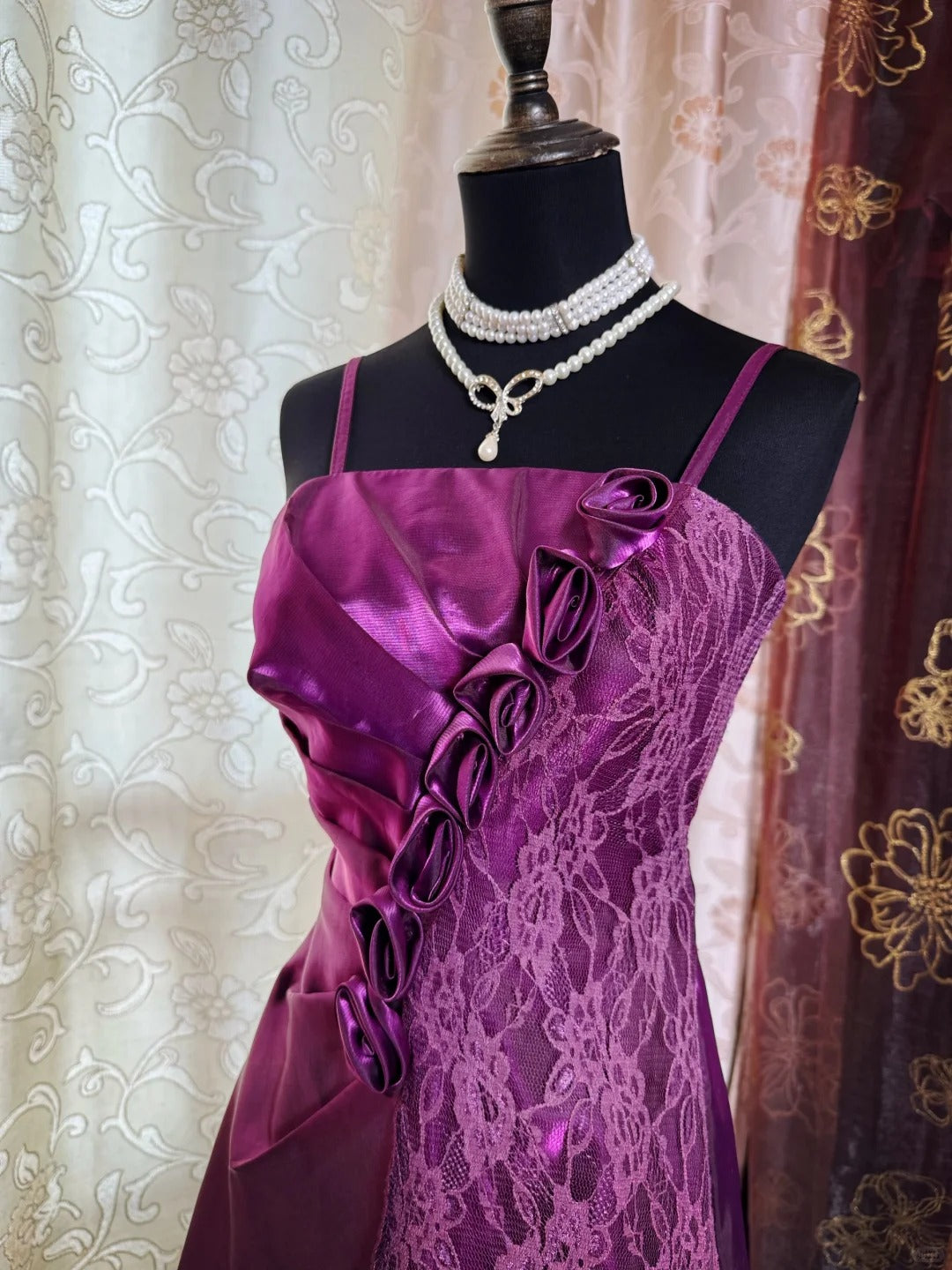 Purple Birthday Outfit Short Evening Dress Short Party Dress Vintage Homecoming Dress - Fashionpara