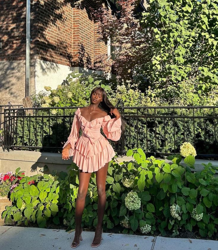 A Line Pink Birthday Outfit Short Evening Dress Cocktail Dresses Short Party Dress - Fashionpara