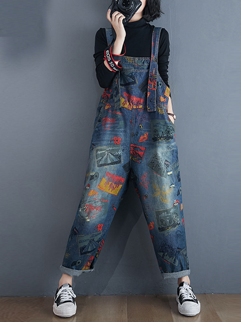 Stay Drippin Cotton, Denim Overall Dungarees - Fashionpara
