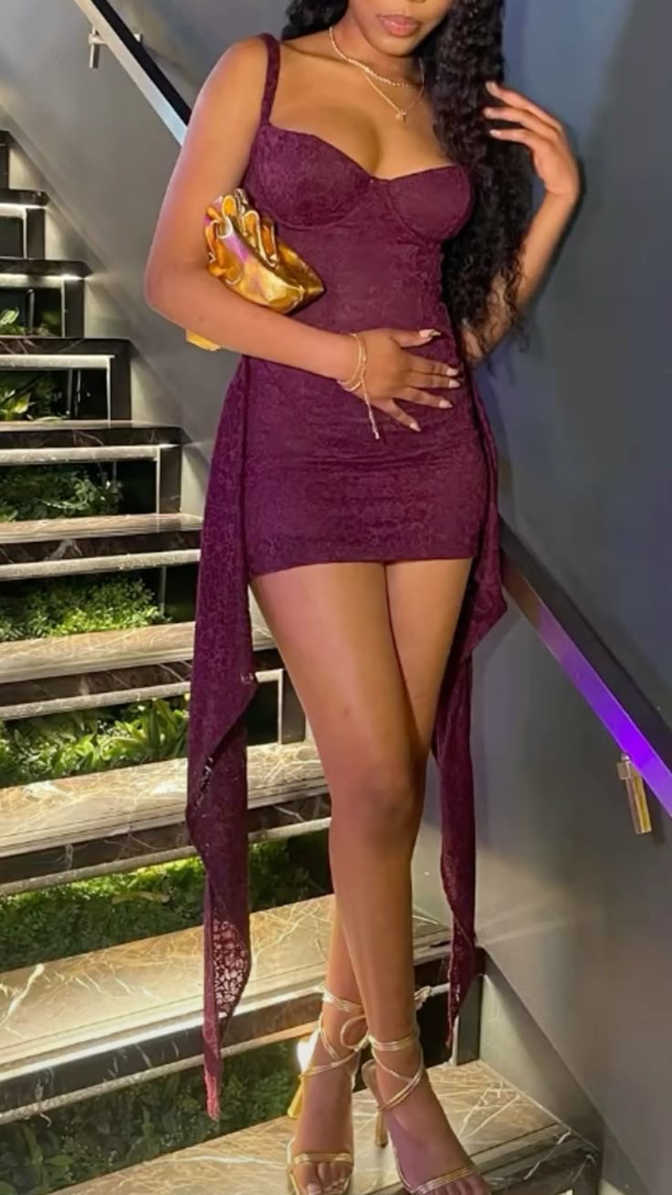 Purple Birthday Outfit Short Evening Dress Cocktail Dresses Short Party Dress - Fashionpara