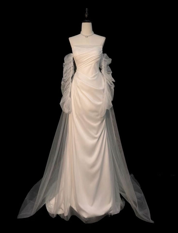 Long Bridal Gown Wedding Party Dress