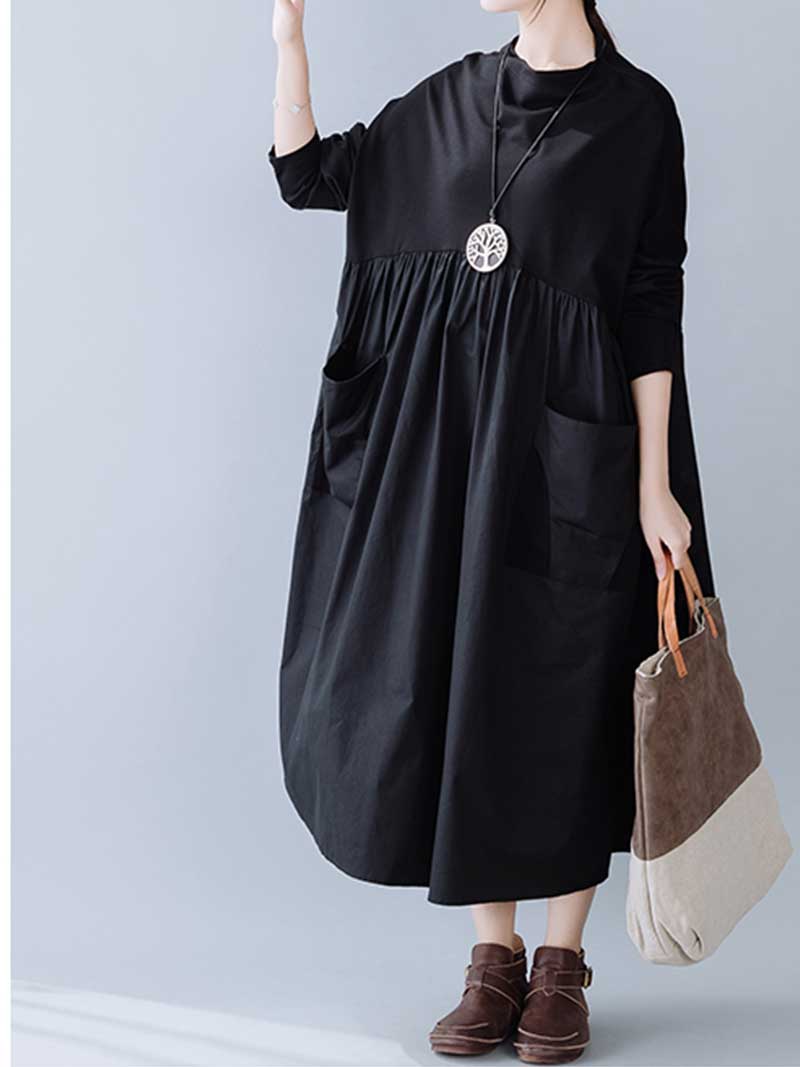 Black Madness A-Line Dress - Fashionpara