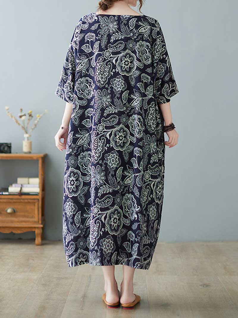 Seeing Your Dream Printed Midi Dress - Fashionpara