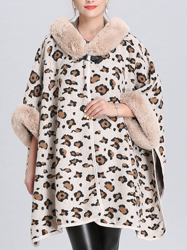 My Favorite Flutter Fluffy Neck Plus Size Cape Cardigan 3