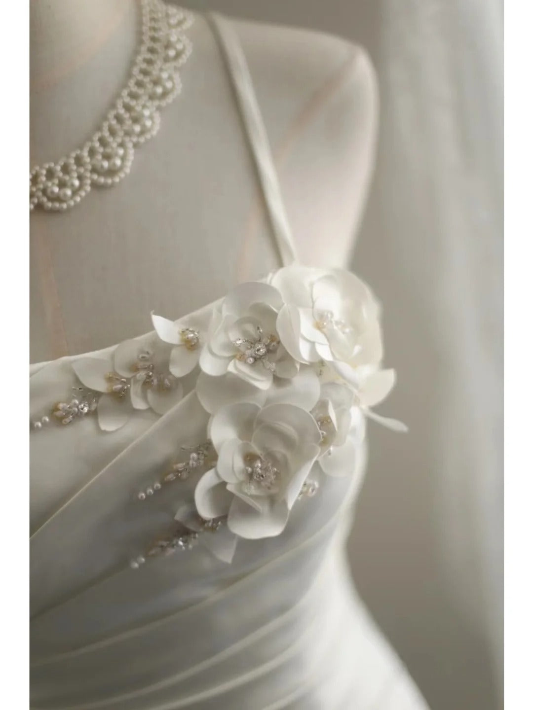 Mermaid White Party Dress Long Evening Dress Princess Wedding Dress