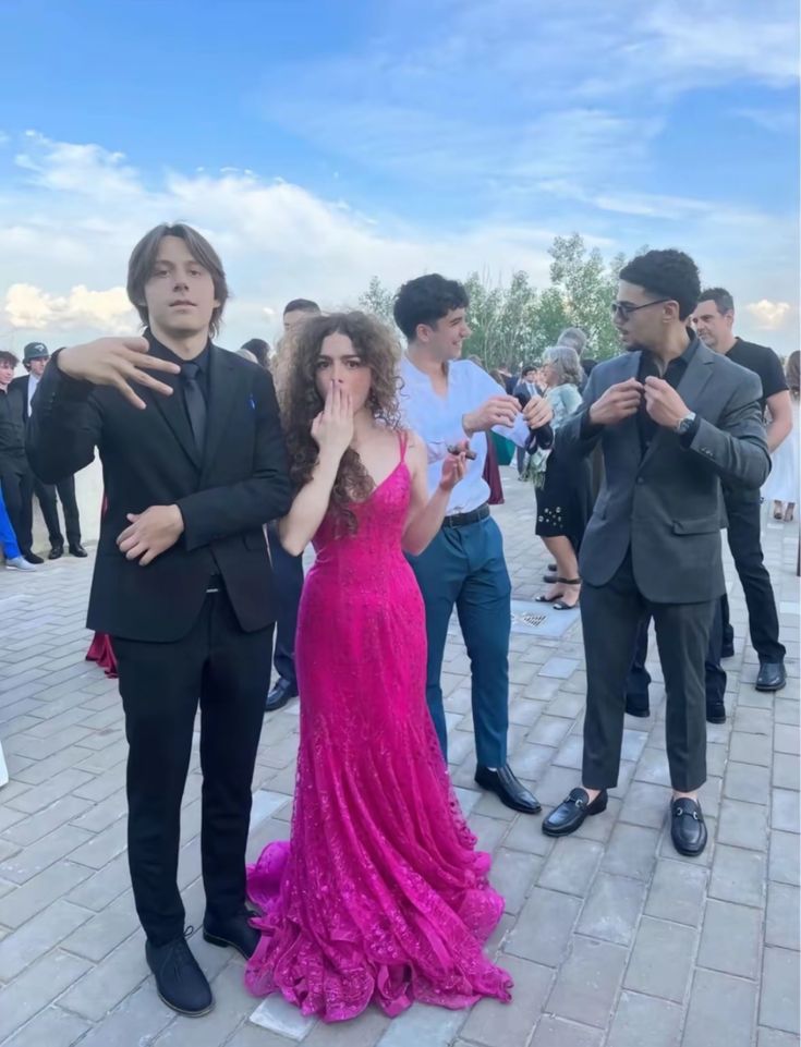 Sexy Mermaid Hot Pink Prom Dress New Arrive Long Party Dress Evening Dress - Fashionpara