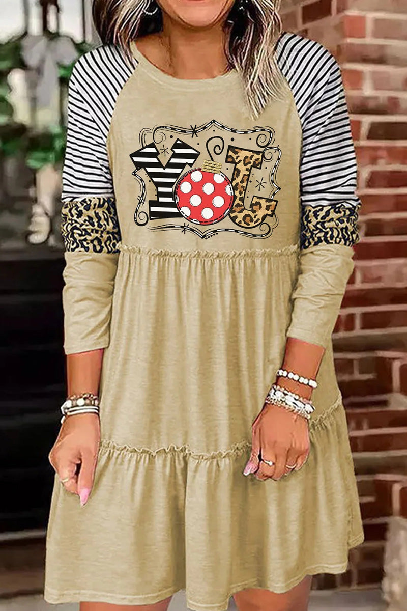 JOY Holiday Vibe Long Sleeve Dress  Fashionpara