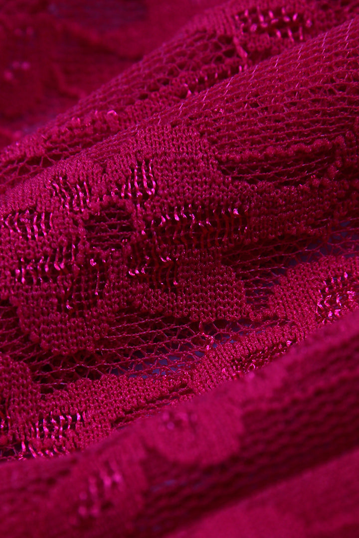 Solid String Bikini Three Piece Swim Set