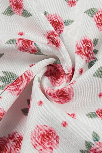 Floral Tie-Back Backless Fitted Split Maxi Dress