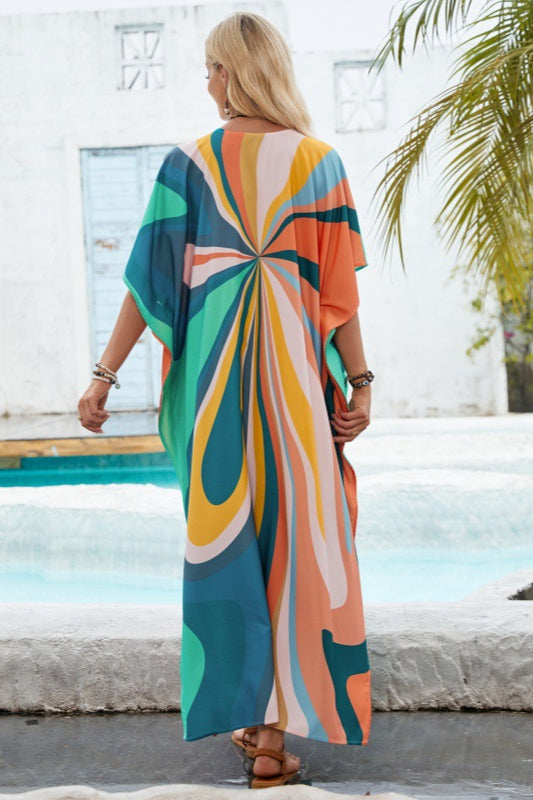 Loose Floral Duster Cover Up