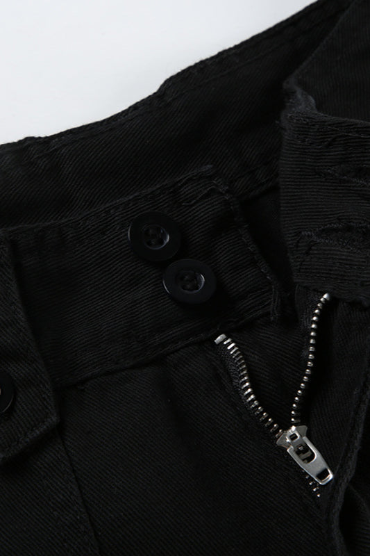 Vintage Street-Style Low-Waisted Cargo Pant