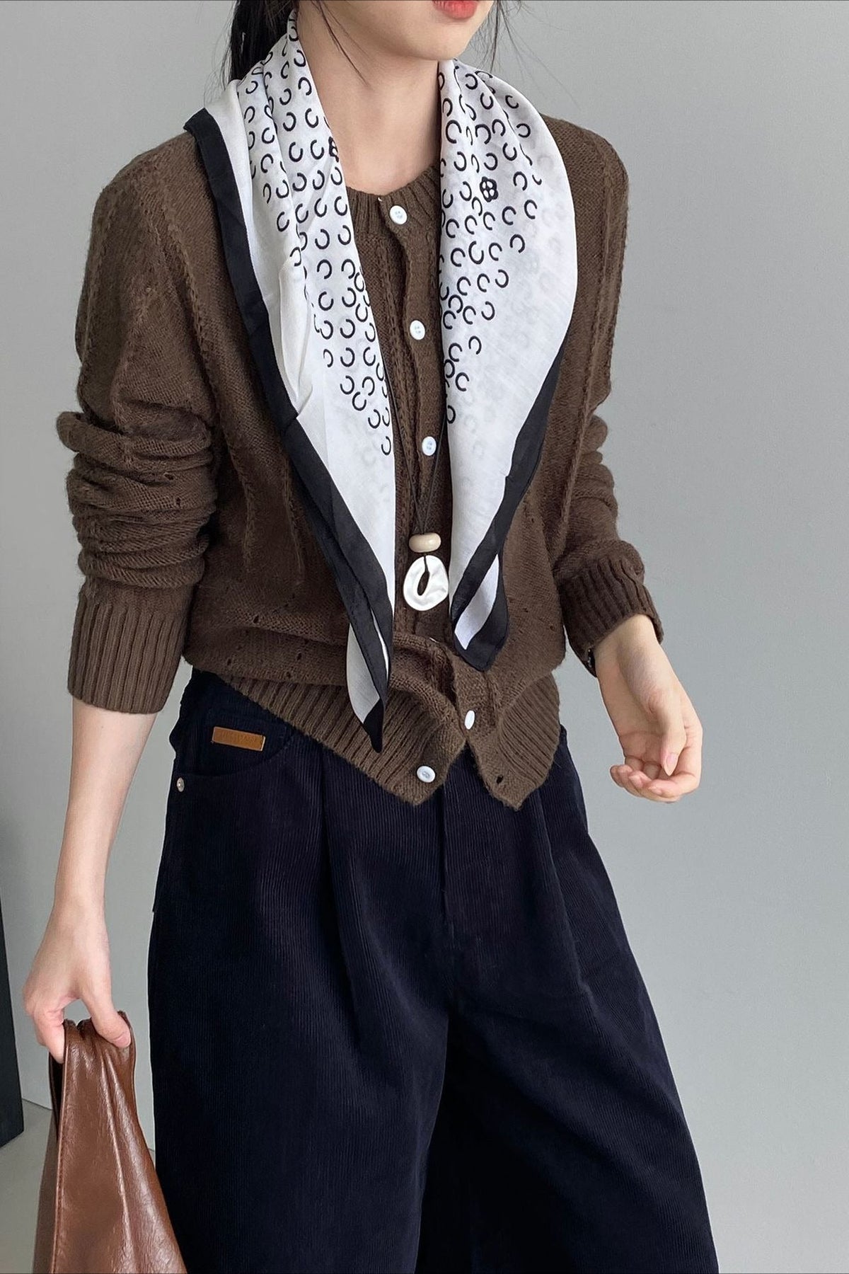 Atmospheric Wool Knit Cardigan 9