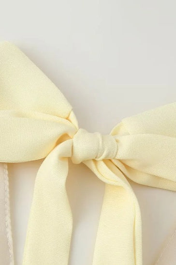 Tie Neck Deep V Bodycon Maxi Dress