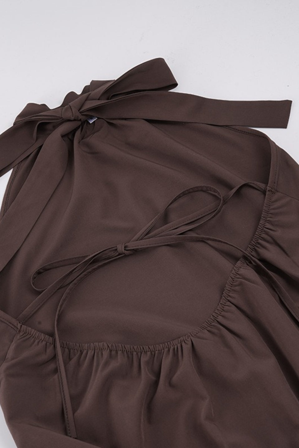 Halter Neck Drop Waist Ruffle Tiered Mini Dress 5
