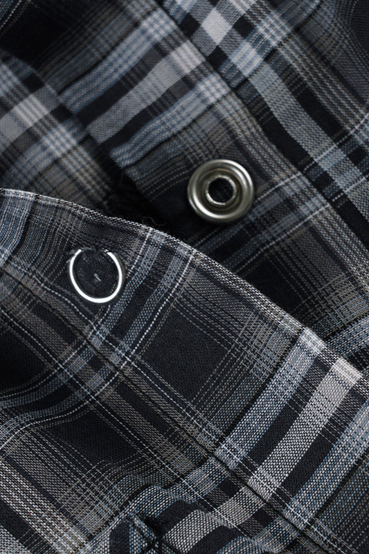 Camouflage Short Fitted Waist Long Sleeve Shirt Blouse