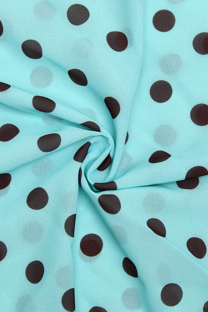 Polka Dot One Shoulder Two Pieces Set - Fashionpara