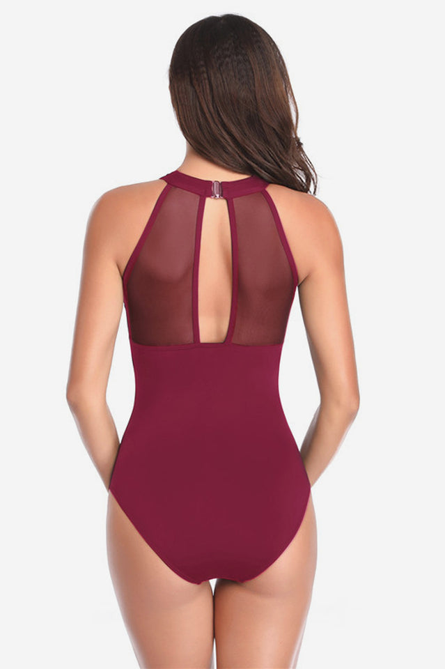 Sexy Mesh Swimwear With Tummy Control