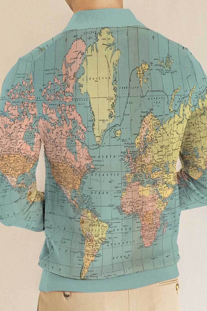 Men's Casual Retro Polo Shirt - Fashionpara