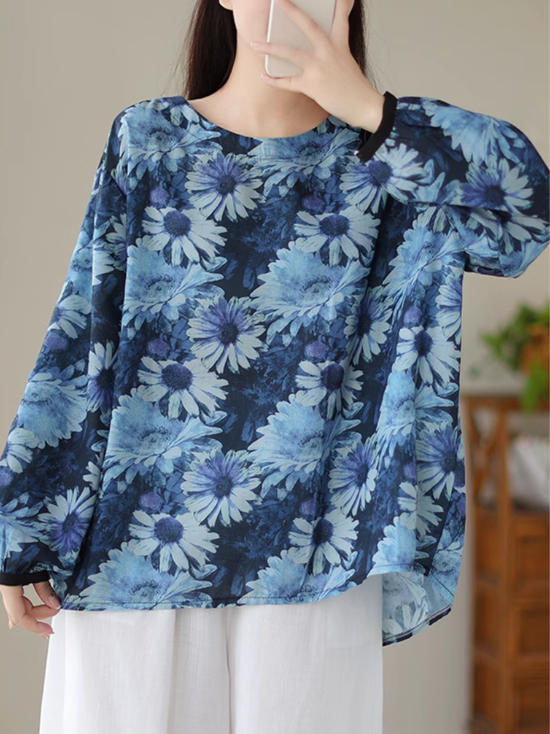 Look At the SKy Cool Flower Tops - Fashionpara