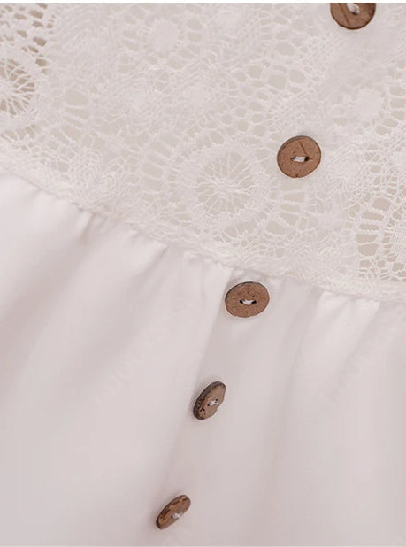 Lace V-Neck Flutter Sleeve Tiered Mini Dress 13