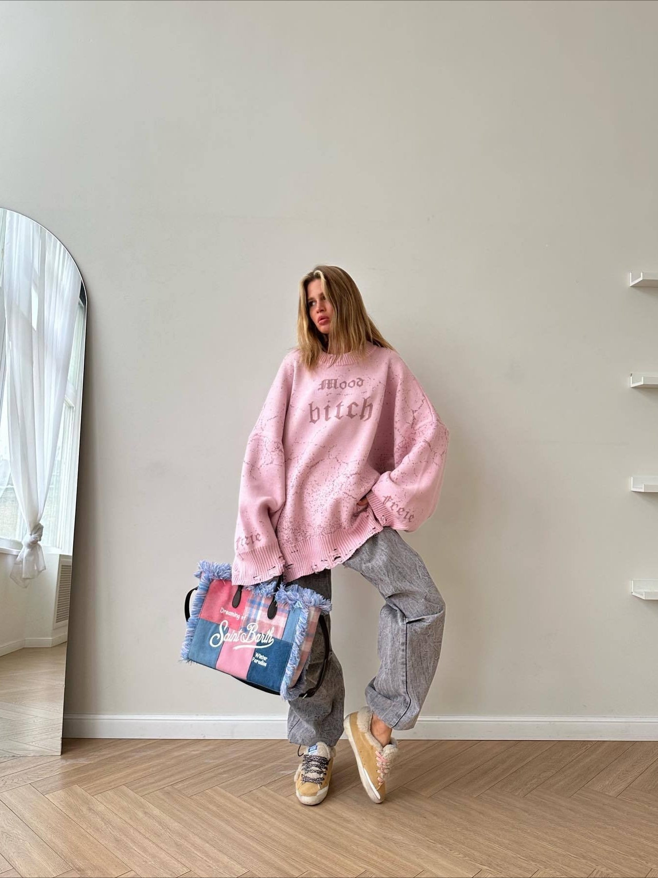 Sophisticated Contrast Knit Pullover Sweater for All Occasions