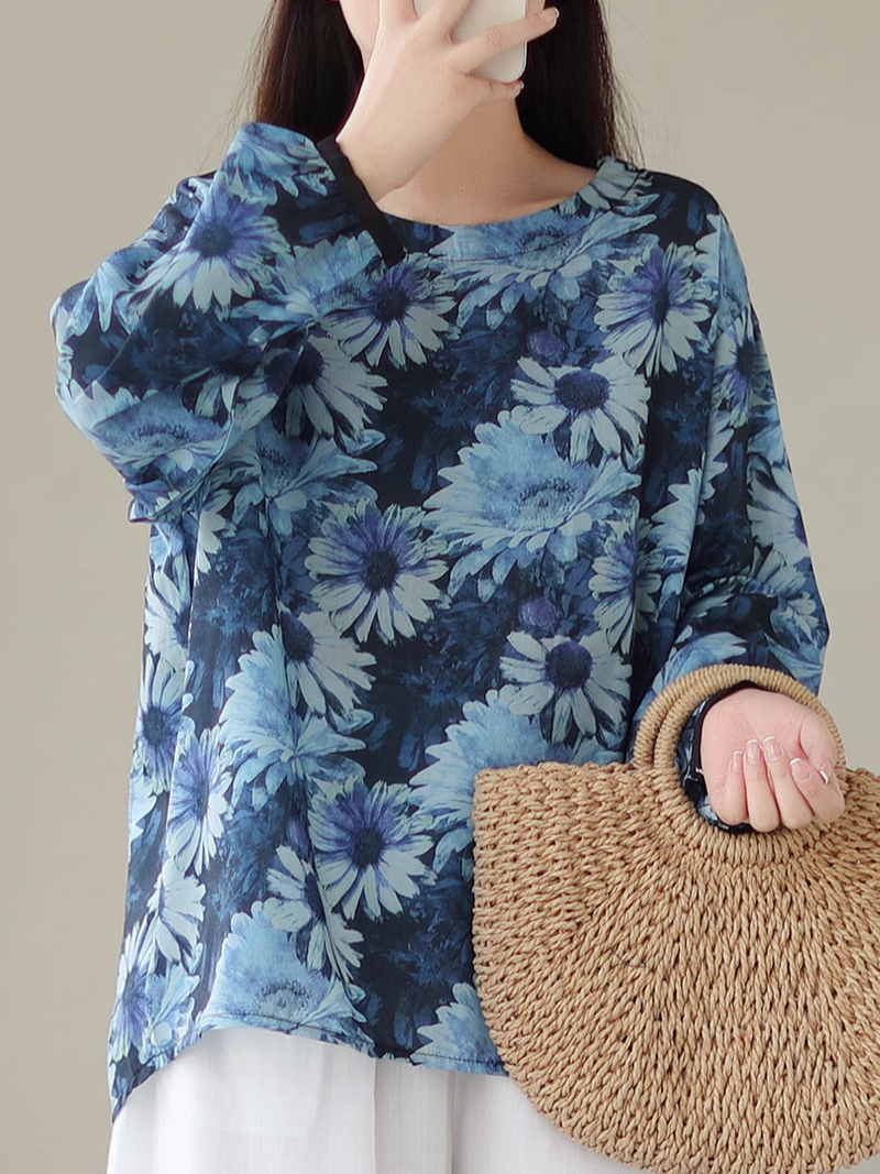 Look At the SKy Cool Flower Tops - Fashionpara